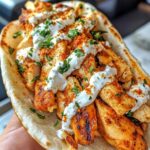 Mediterranean Chicken Gyros with Creamy Feta Tzatziki