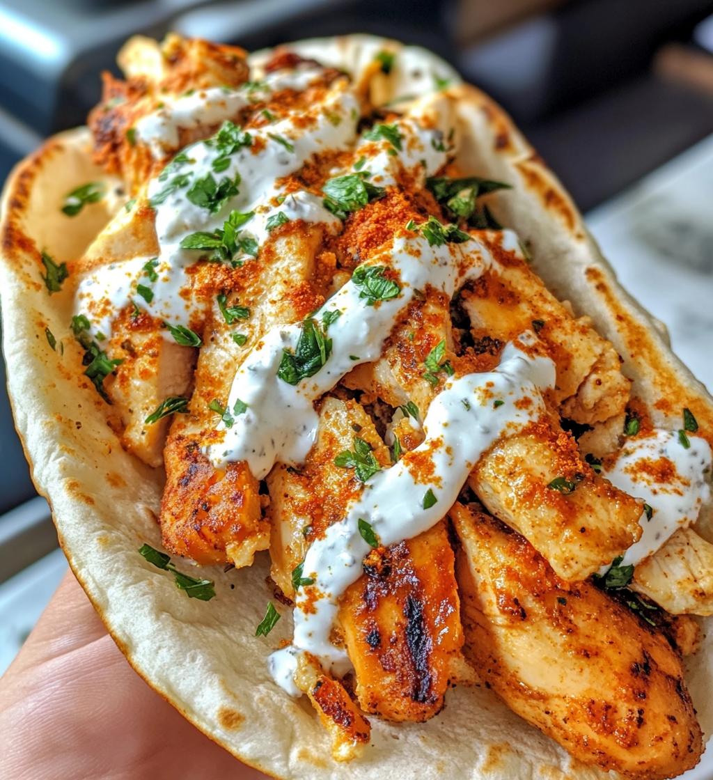 Mediterranean Chicken Gyros with Creamy Feta Tzatziki in 30 Minutes