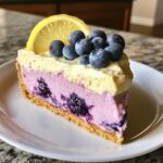 No-Bake Lemon dazzling Blueberry cream Cake