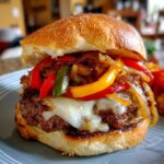 Philly Cheese Steak Burgers Recipe