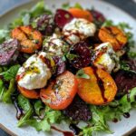 Roasted Beets and Carrots with Burrata Salad