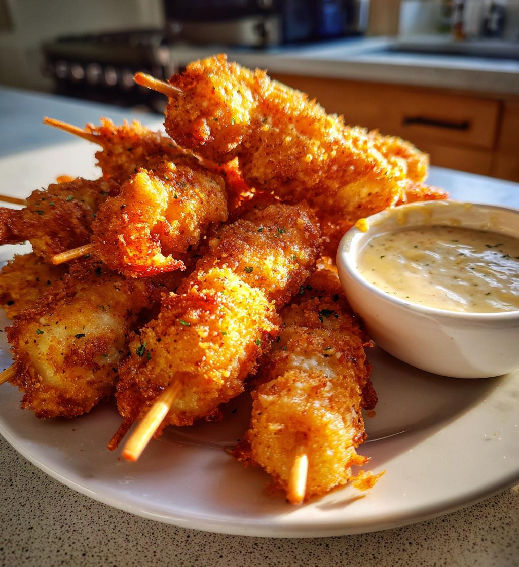 Shrimp Alfredo Corn Dog Sticks - detail 1