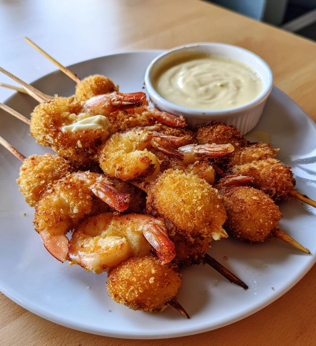 30-Minute Shrimp Alfredo Corn Dog Sticks Wow Every Bite