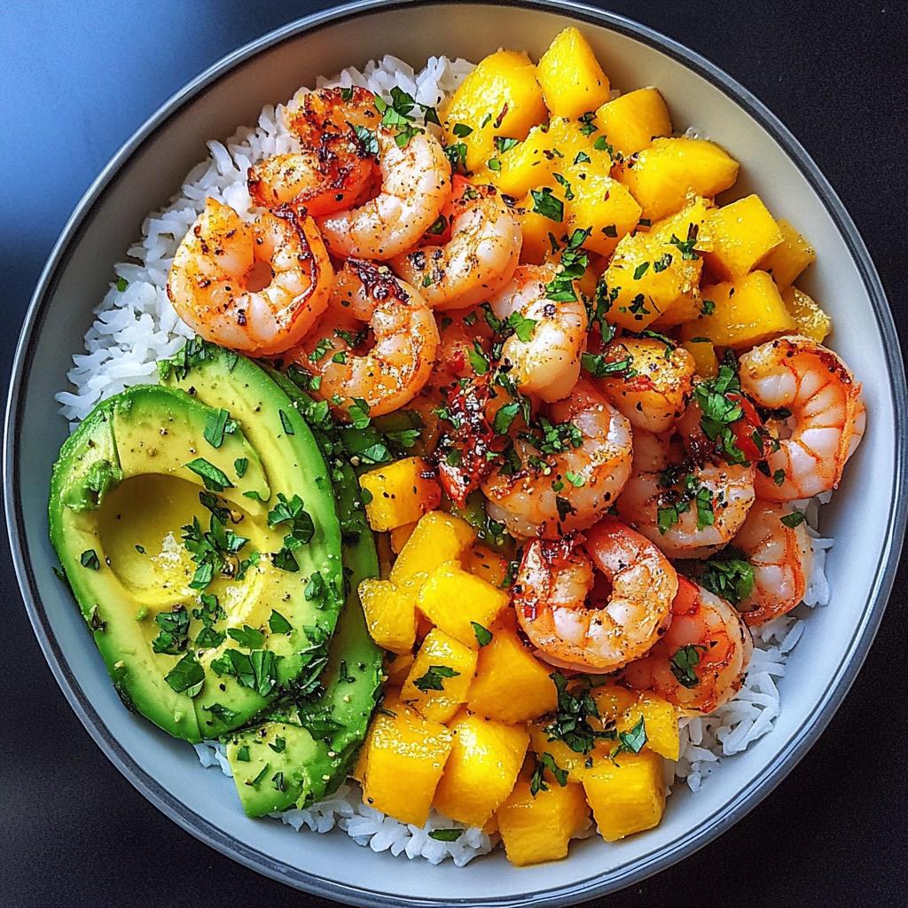 Shrimp Avocado Bowls: Irresistible 30-Minute Mango Salsa Delight