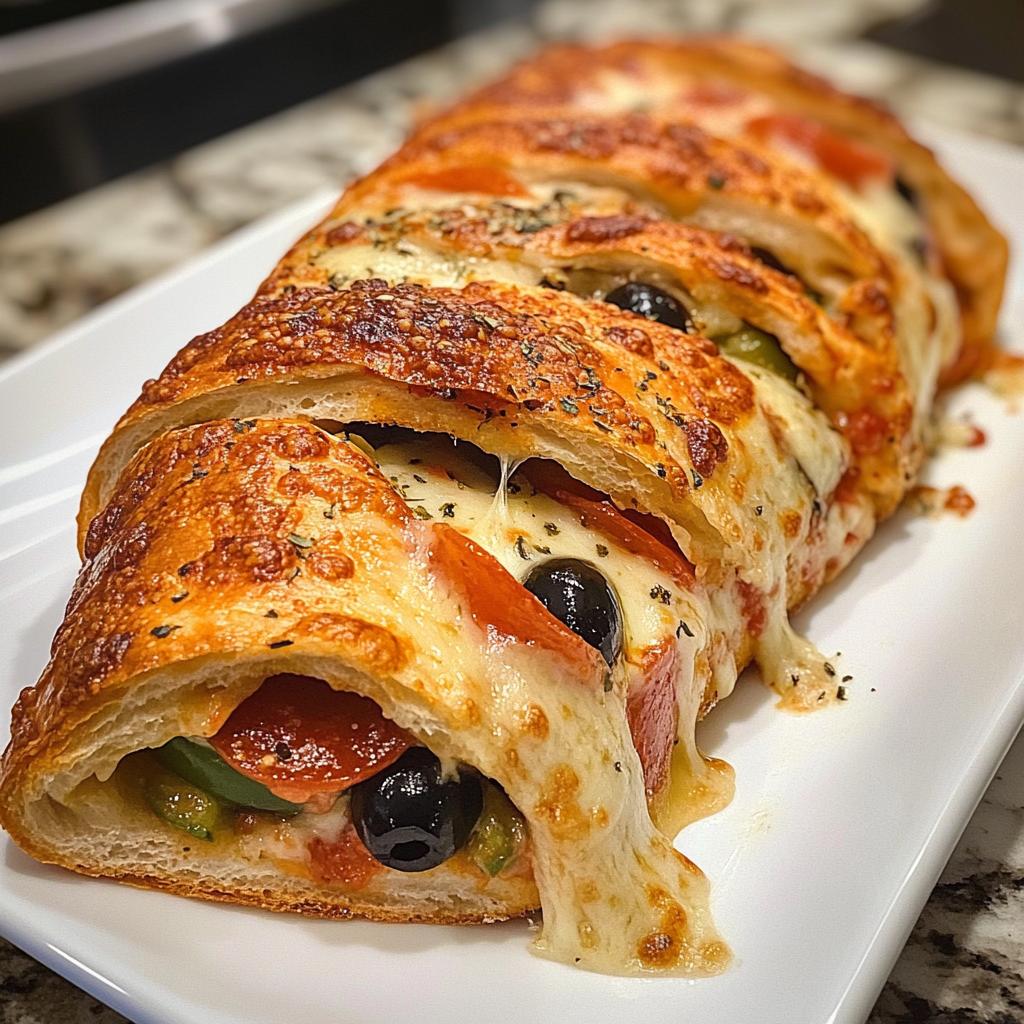 Sourdough Discard Italian Stromboli - detail 1