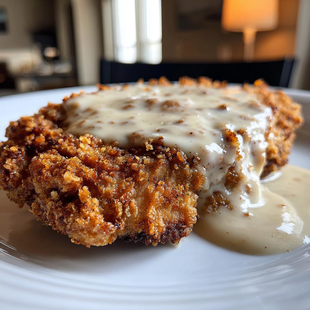 Southern Chicken Fried Steak with Creamy Gravy - detail 1