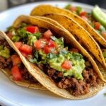 Spicy Beef Tacos with Guacamole