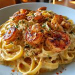 Spicy Cajun Shrimp Alfredo Pasta