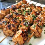 Spicy Garlic Parmesan Chicken Skewers Recipe