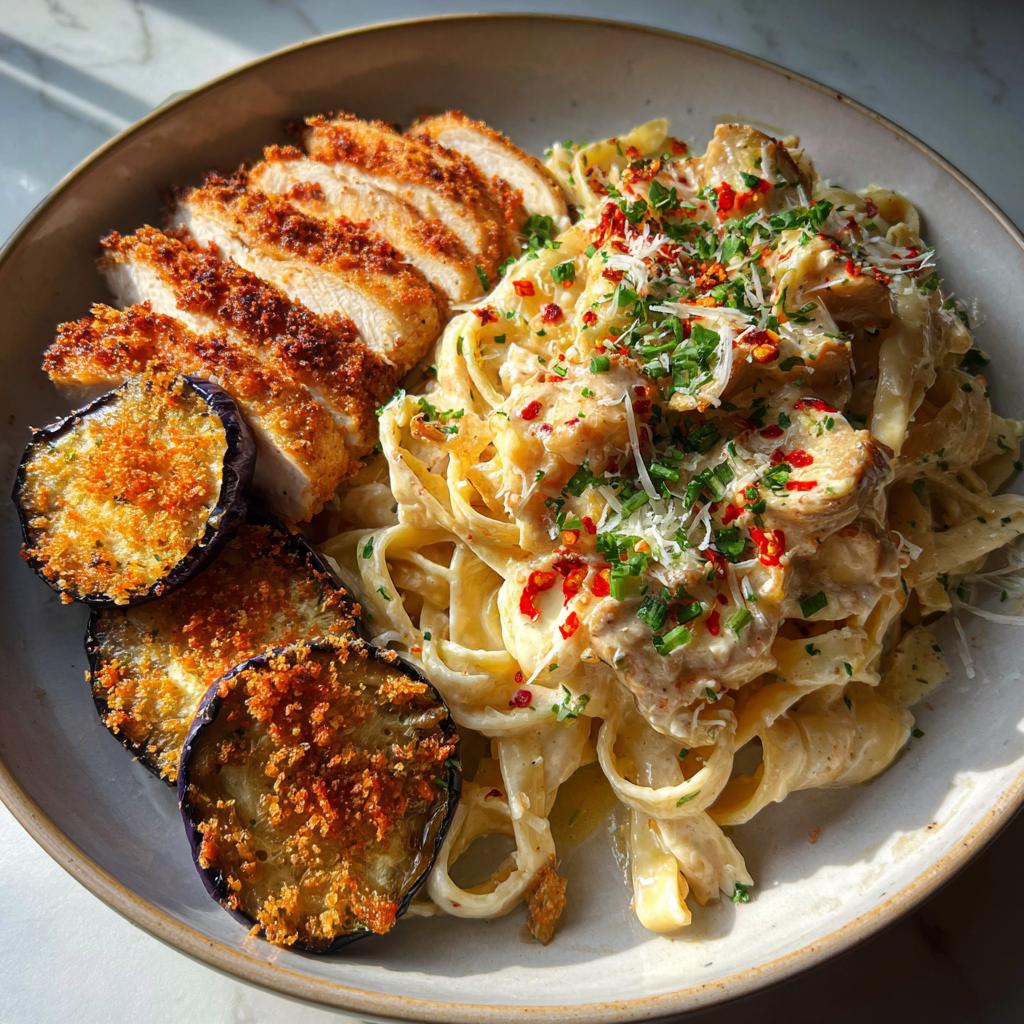 35-Minute Spicy Whipped Feta Chicken Alfredo You’ll Crave