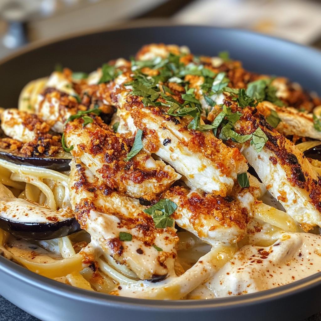 Spicy Whipped Feta Chicken Alfredo: 40-Minute Flavor Bomb