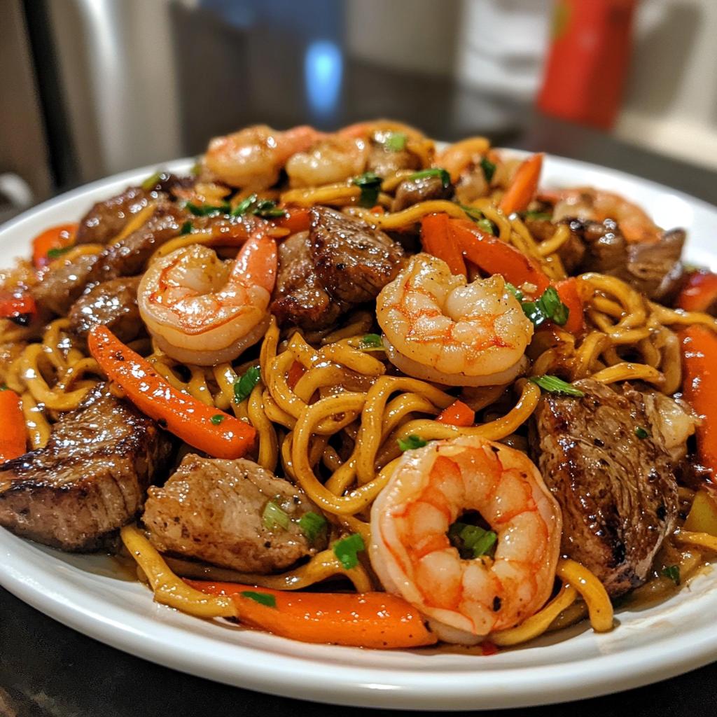 Irresistible Steak & Shrimp Stir-Fry Noodles in 30 Minutes