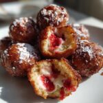 Strawberry Cheesecake Donut Holes