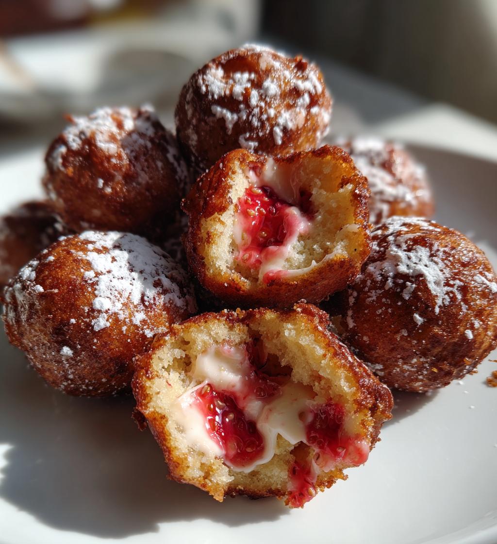 Irresistible Strawberry Cheesecake Donut Holes in 30 Min