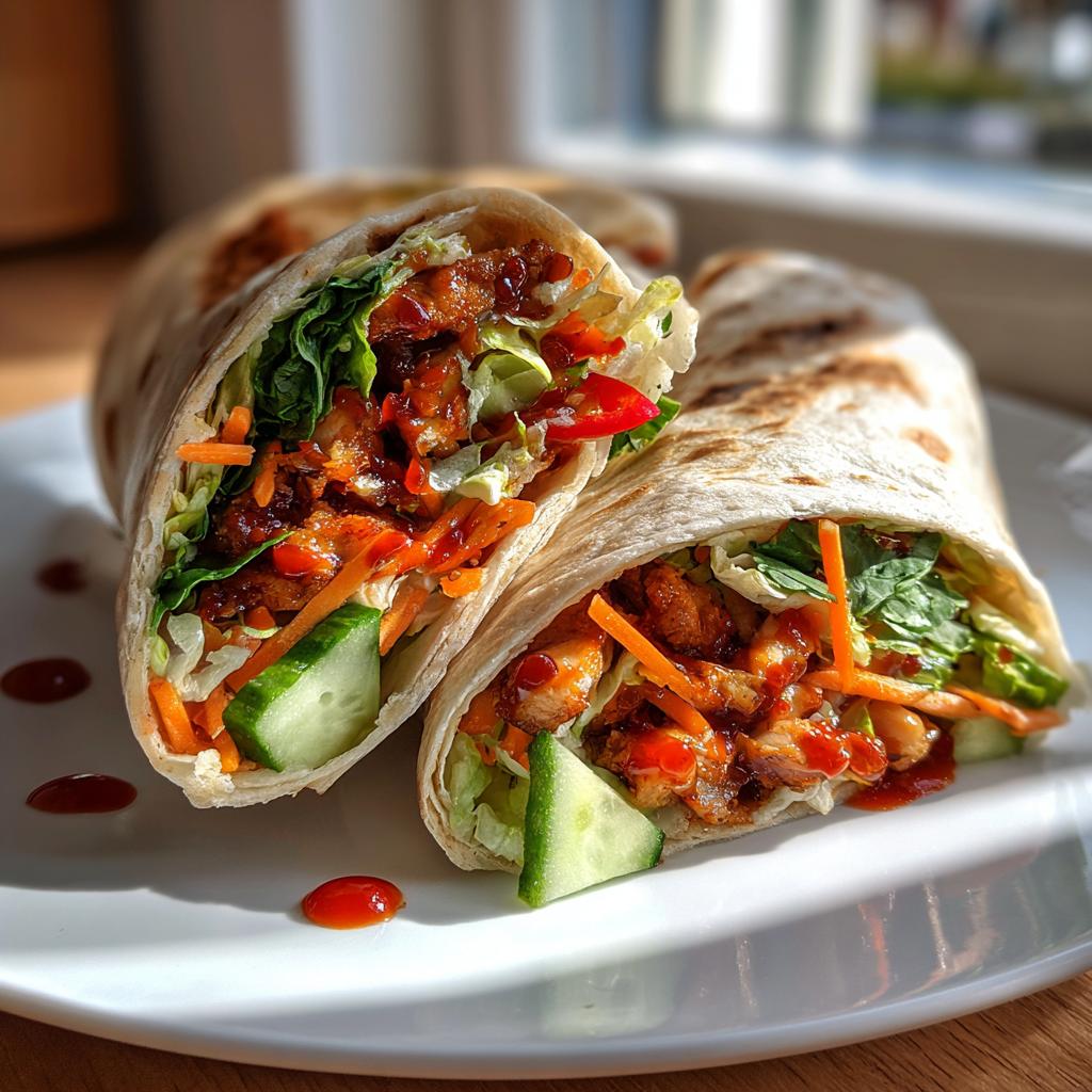 Sweet Chili Chicken Wraps