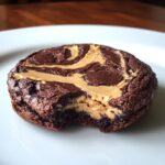 Swirled Brownie Cookies with a Peanut Butter Twist
