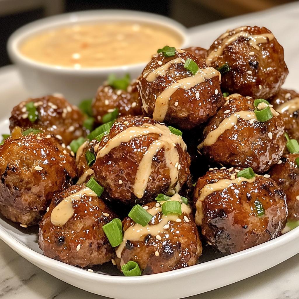 Heavenly Korean BBQ Meatballs with Spicy Mayo – 24 Bites of Joy