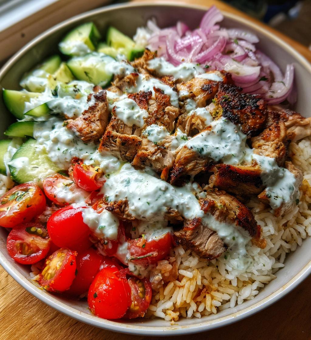 Juicy Greek Chicken Gyro Bowls Ready in 30 Minutes