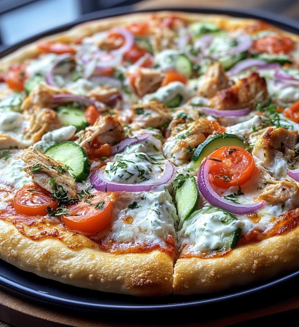 Tzatziki Chicken Pizza: A 30-Minute Greek Fusion Feast