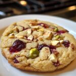 White Chocolate Cranberry Pistachio Cookies