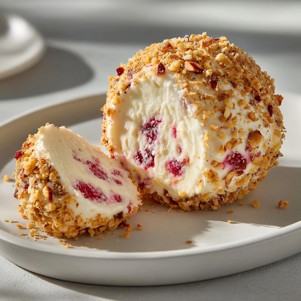 Irresistible White Chocolate Raspberry Cheesecake Ball in 15 Minutes