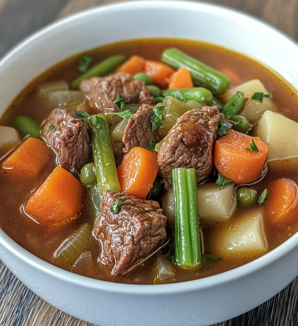 Best Ever Easy Vegetable Beef Soup in Just 1 Pot