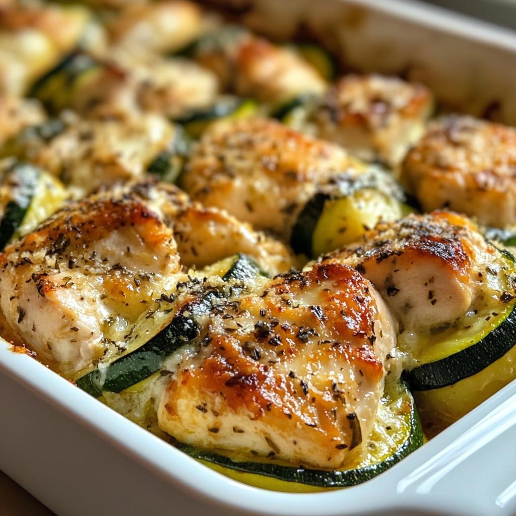 chicken zucchini bake - detail 1