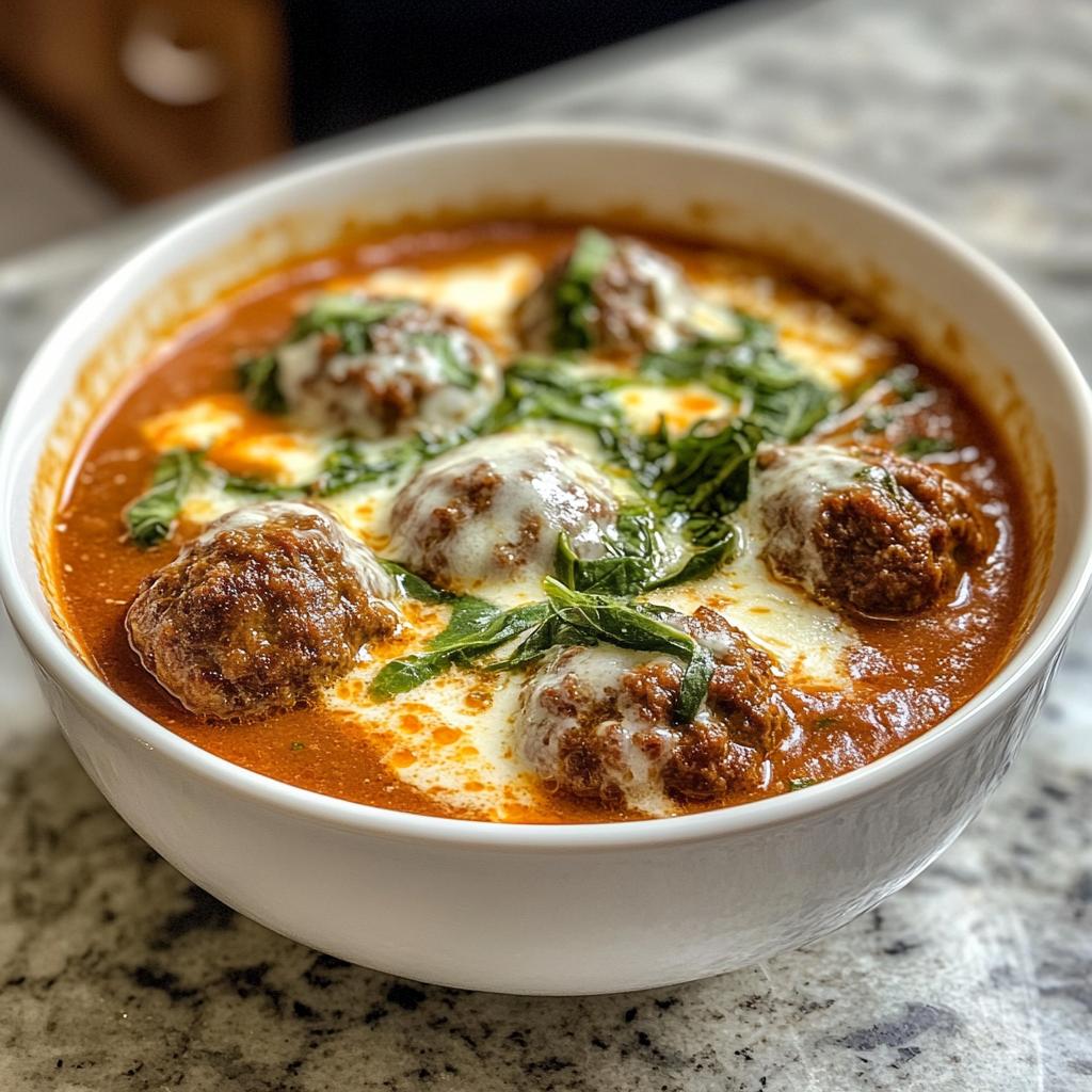 40-Minute Creamy Italian Meatball Soup – Absolute Comfort in a Bowl