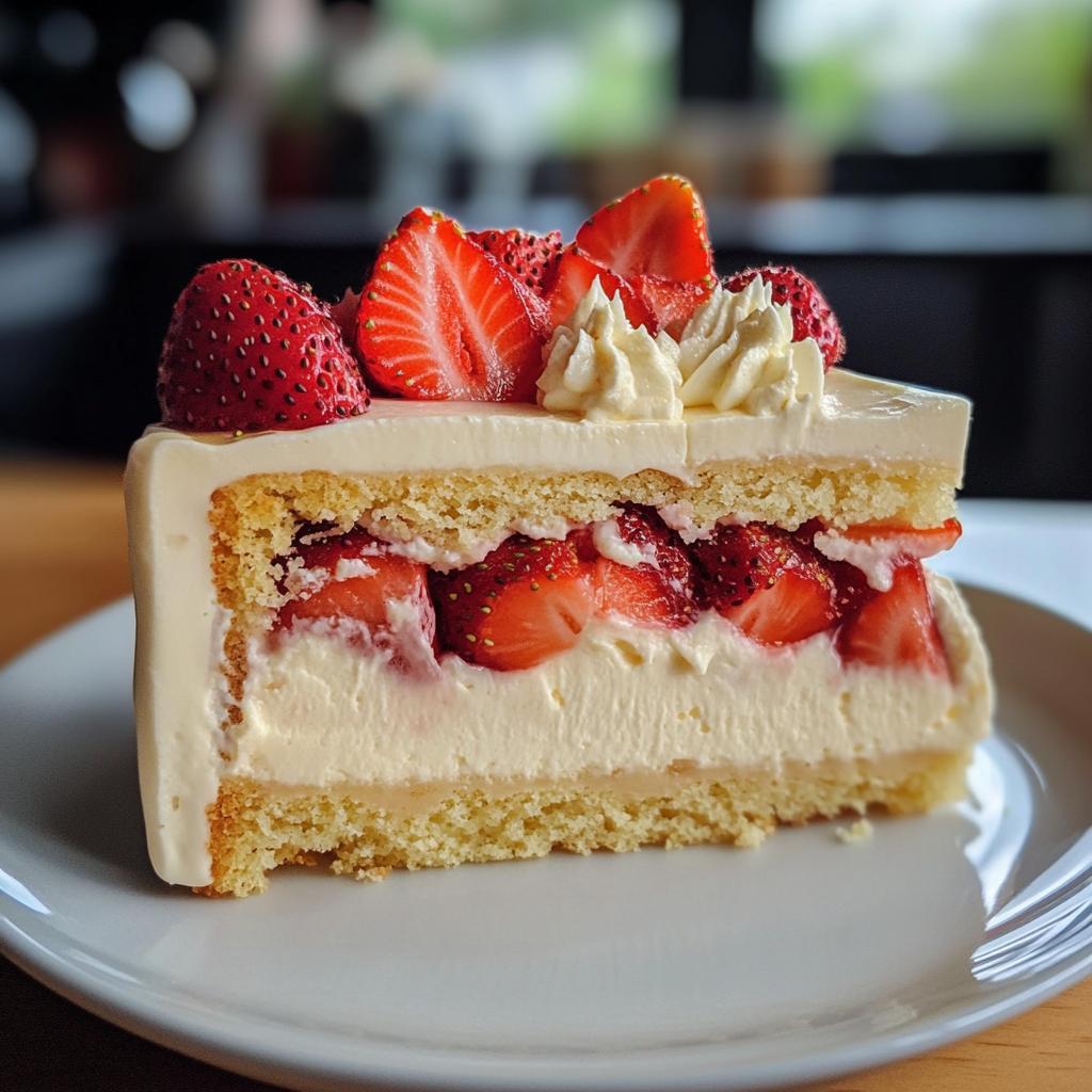 erdbeer mascarpone torte mit weiser schokolade - detail 1