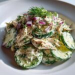 fresh cucumber chicken salad