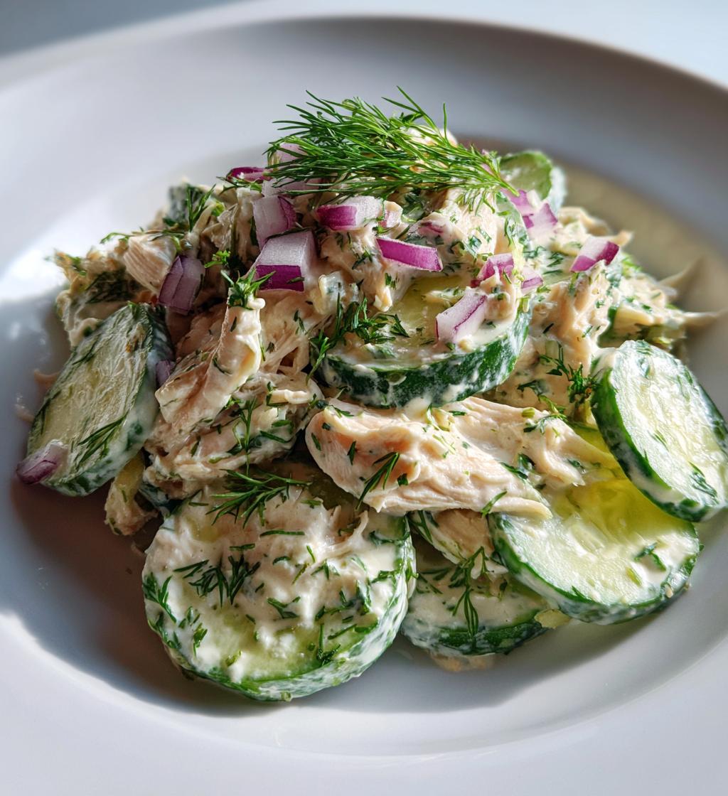 Refreshing Fresh Cucumber Chicken Salad in Just 15 Minutes