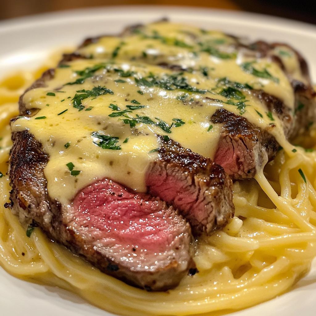Garlic Butter Steak & Cheesy Linguine in 30 Minutes – Pure Bliss