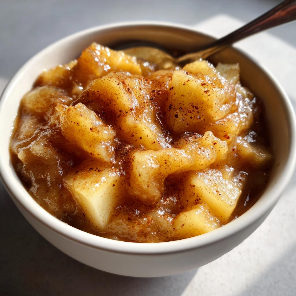 Warm 4-Ingredient Hot Buttered Apple Sauce Comfort
