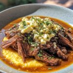 italian pot roast with gorgonzola polenta