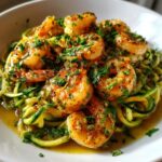 lemon garlic shrimp zucchini noodle
