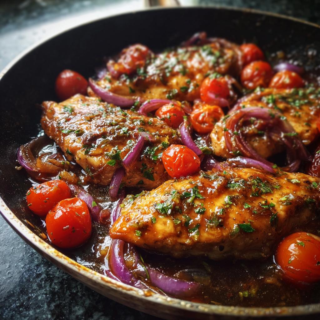 25-Minute One Pan Balsamic Chicken That Tastes Divine