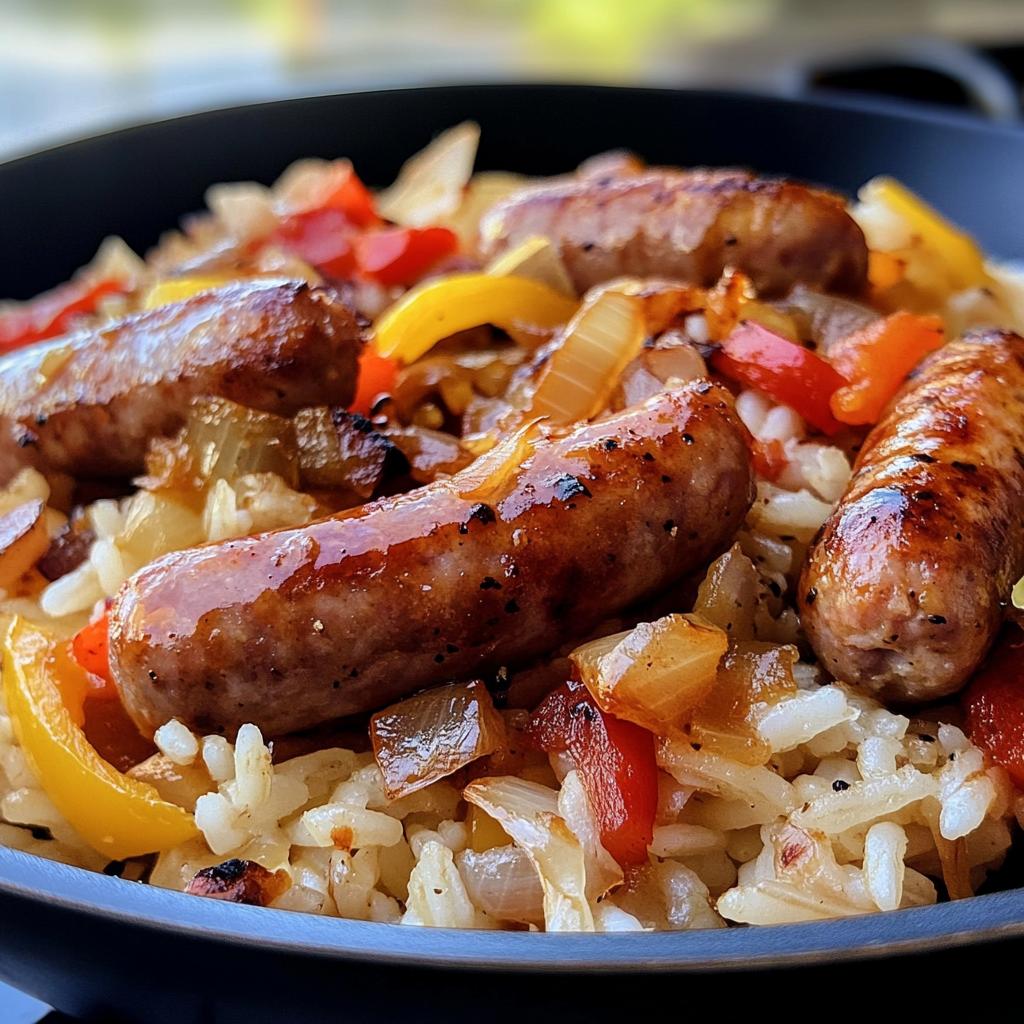 30-Minute One Pot Sausage and Rice | Easy & Flavorful