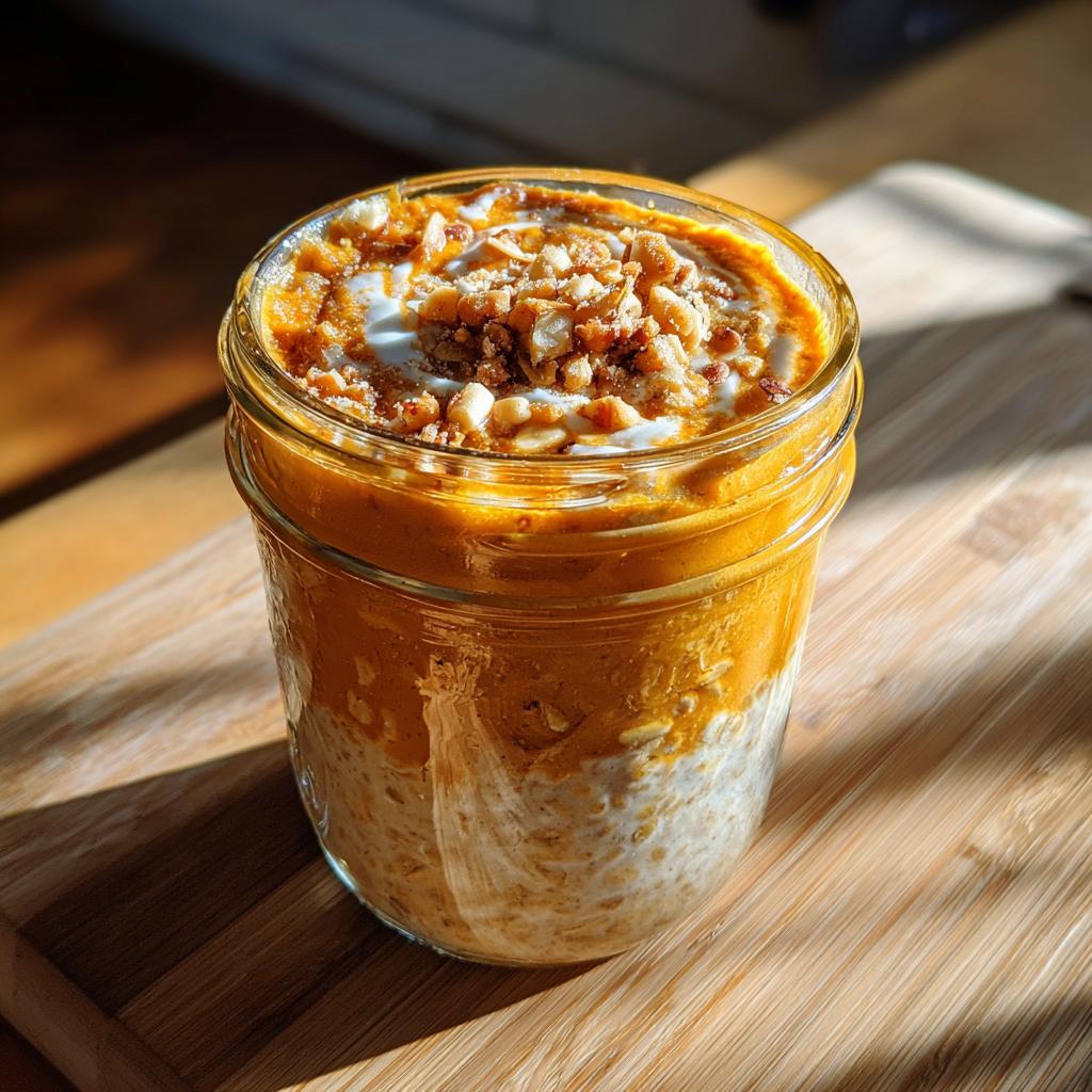 pumpkin pie overnight oats - detail 1