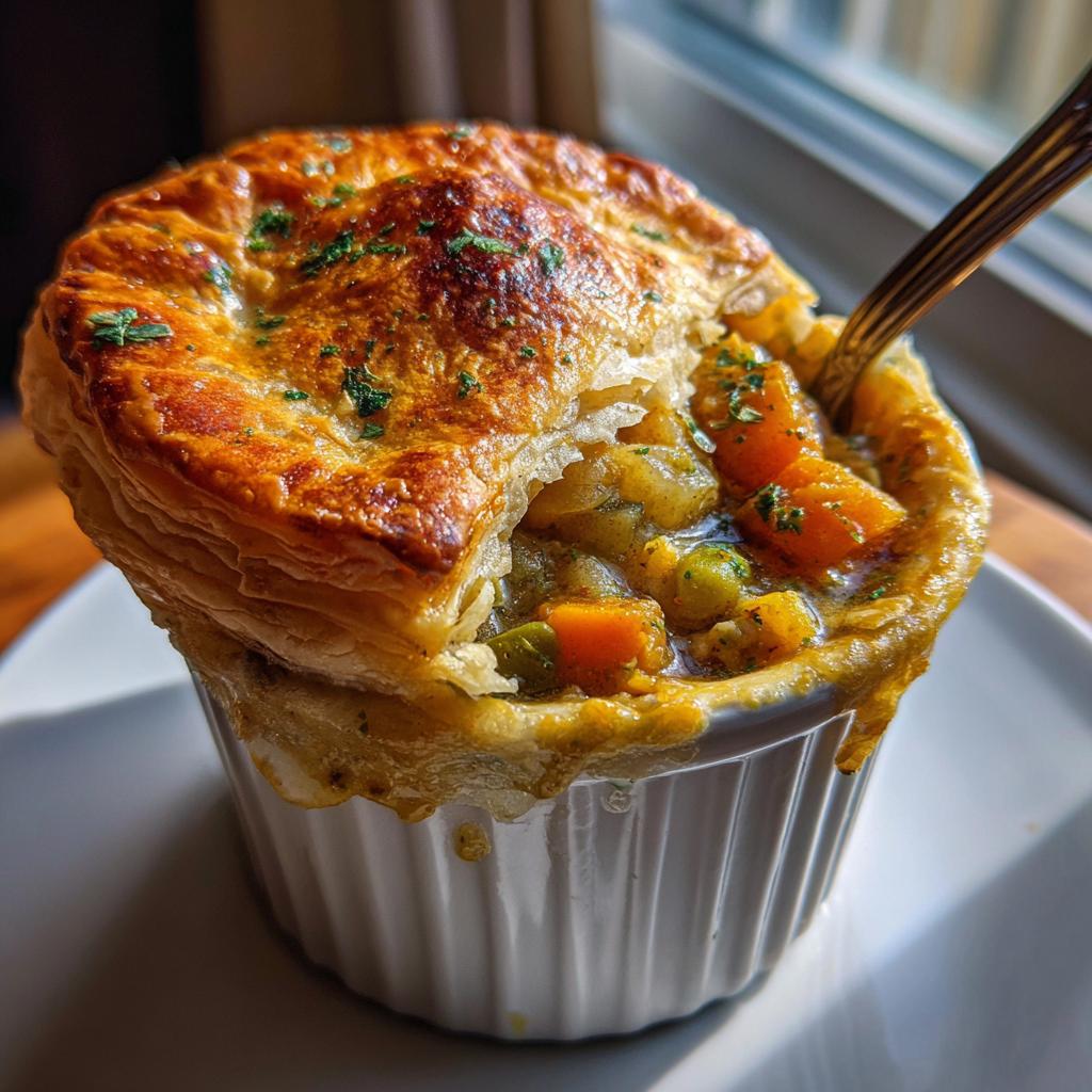 Hearty 4-Ingredient Roasted Autumn Vegetable Pot Pies Perfection