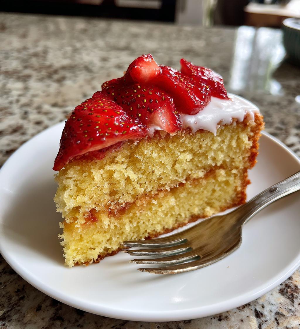 schneller erdbeerkuchen mit schmand - detail 1