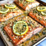 sheet pan lemon garlic butter salmon