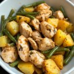 slow cooker seasoned chicken green beans and potatoes