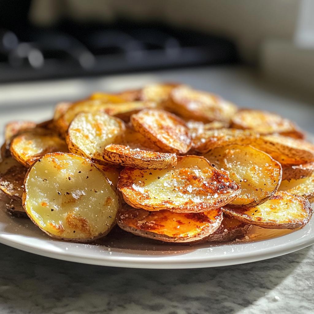 Crispy Air Fryer Sliced Potatoes in 20 Minutes