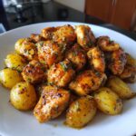 Butter Garlic Chicken and Potato Bites