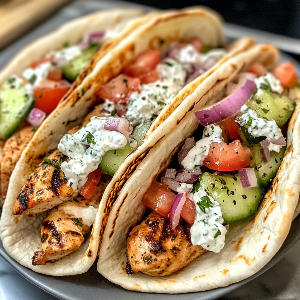 Irresistible Chicken Gyros with Creamy Feta Tzatziki Sauce