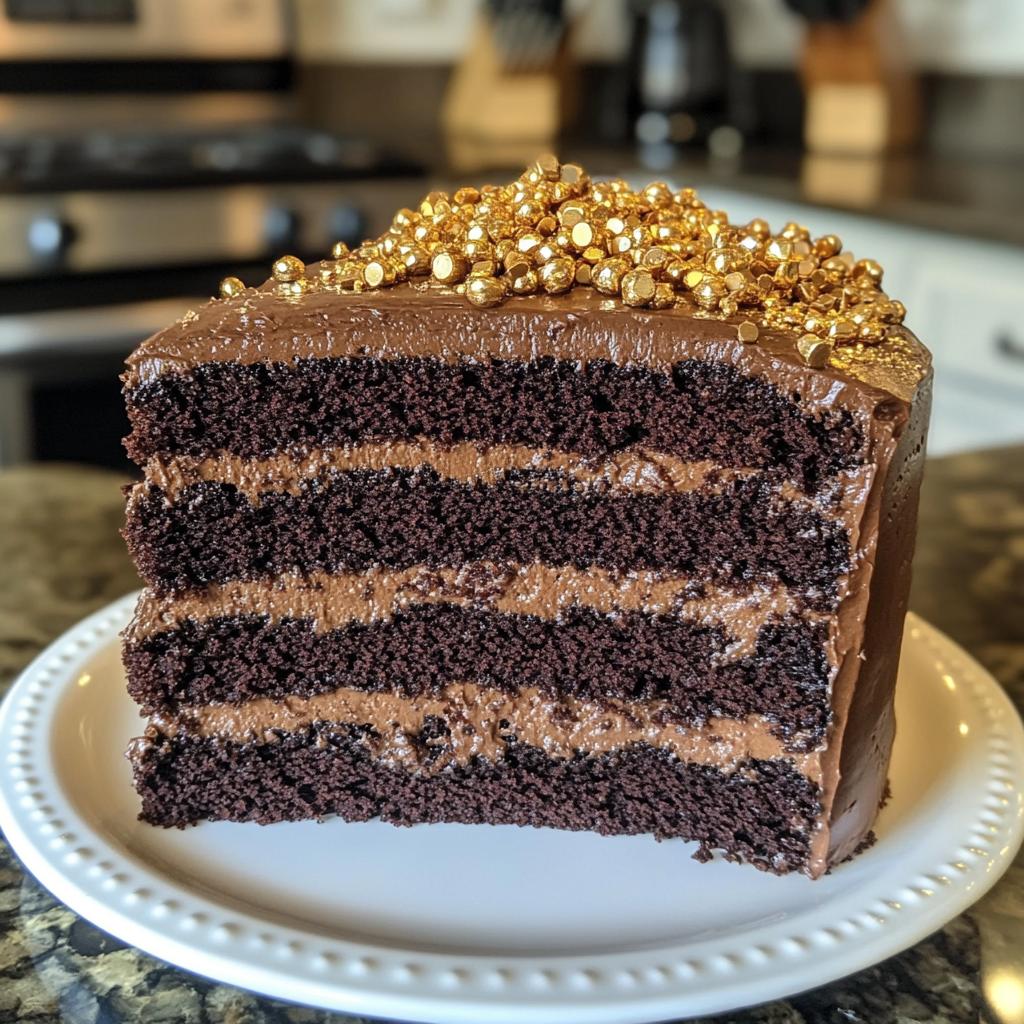 Decadent Chocolate Champagne Cake with Soft Layers in 35 Minutes