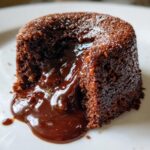 Chocolate lava cakes with a molten, gooey center.