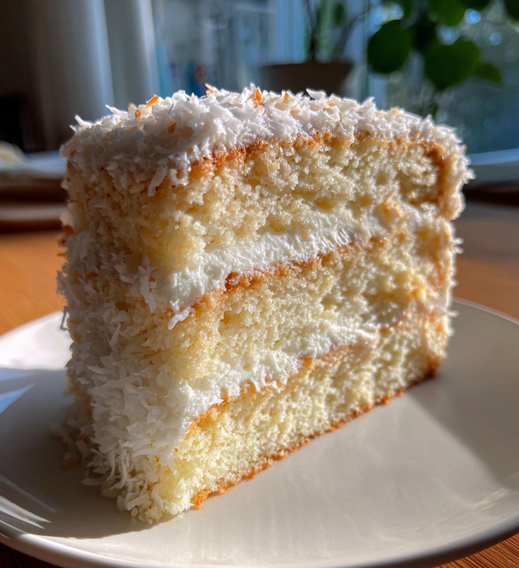 Magical 3-Ingredient Coconut Cream Snow Cake!