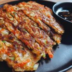 Crispy Vegetable Pancakes with Asian Dipping Sauce
