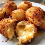Crispy potato bites with melted cheddar, crunchy and satisfying.